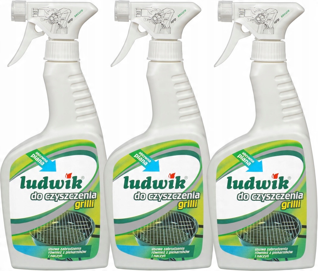 

Ludwik Płyn do Czyszczenia Grill Piekarnik 3x500ml