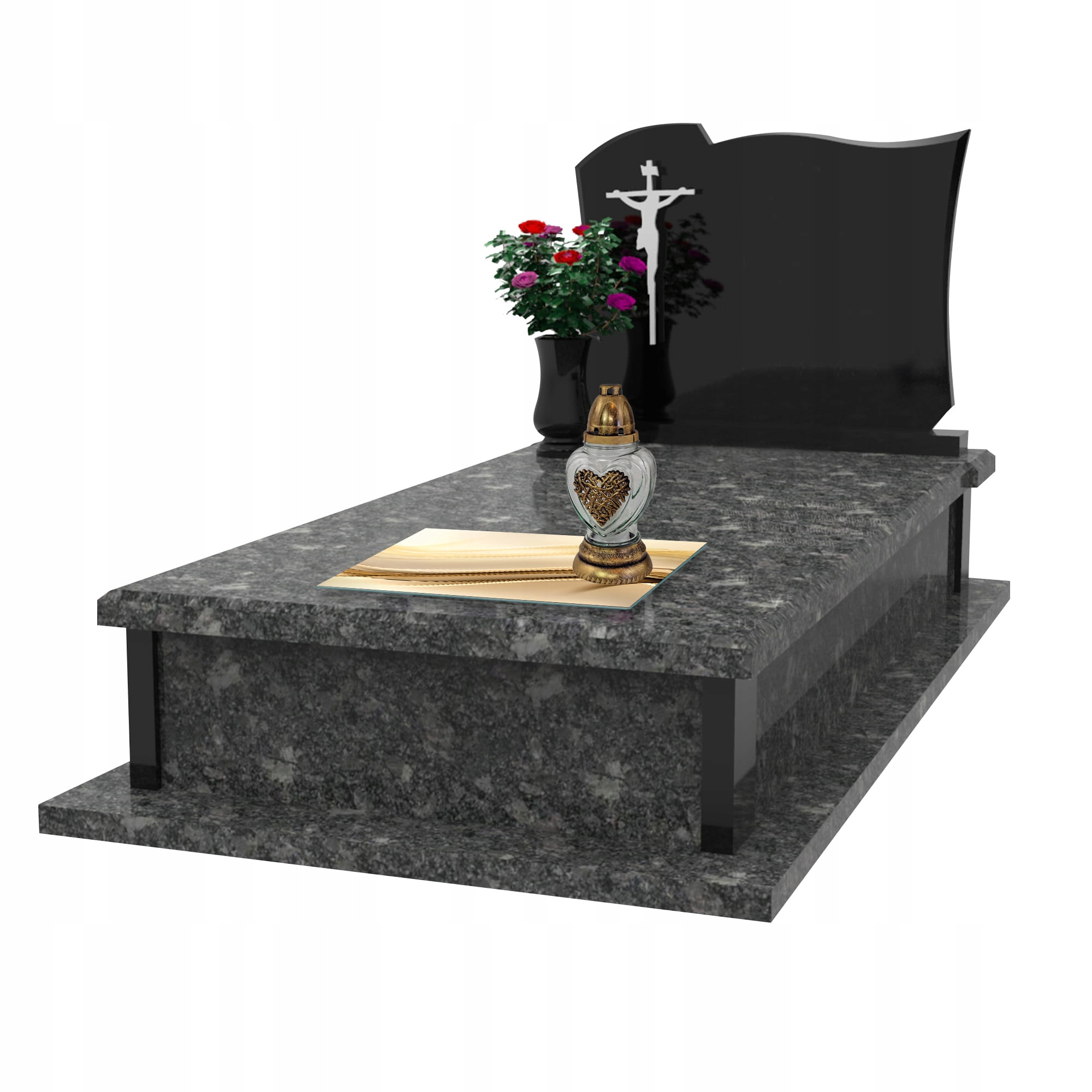 SZKLANA PODSTAWKA POD ZNICZE 30x30cm Fala 195f Stan opakowania oryginalne