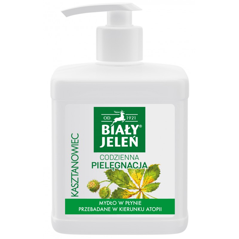 

Mydło do rąk Biały Jeleń, z kasztanowcem 500ml