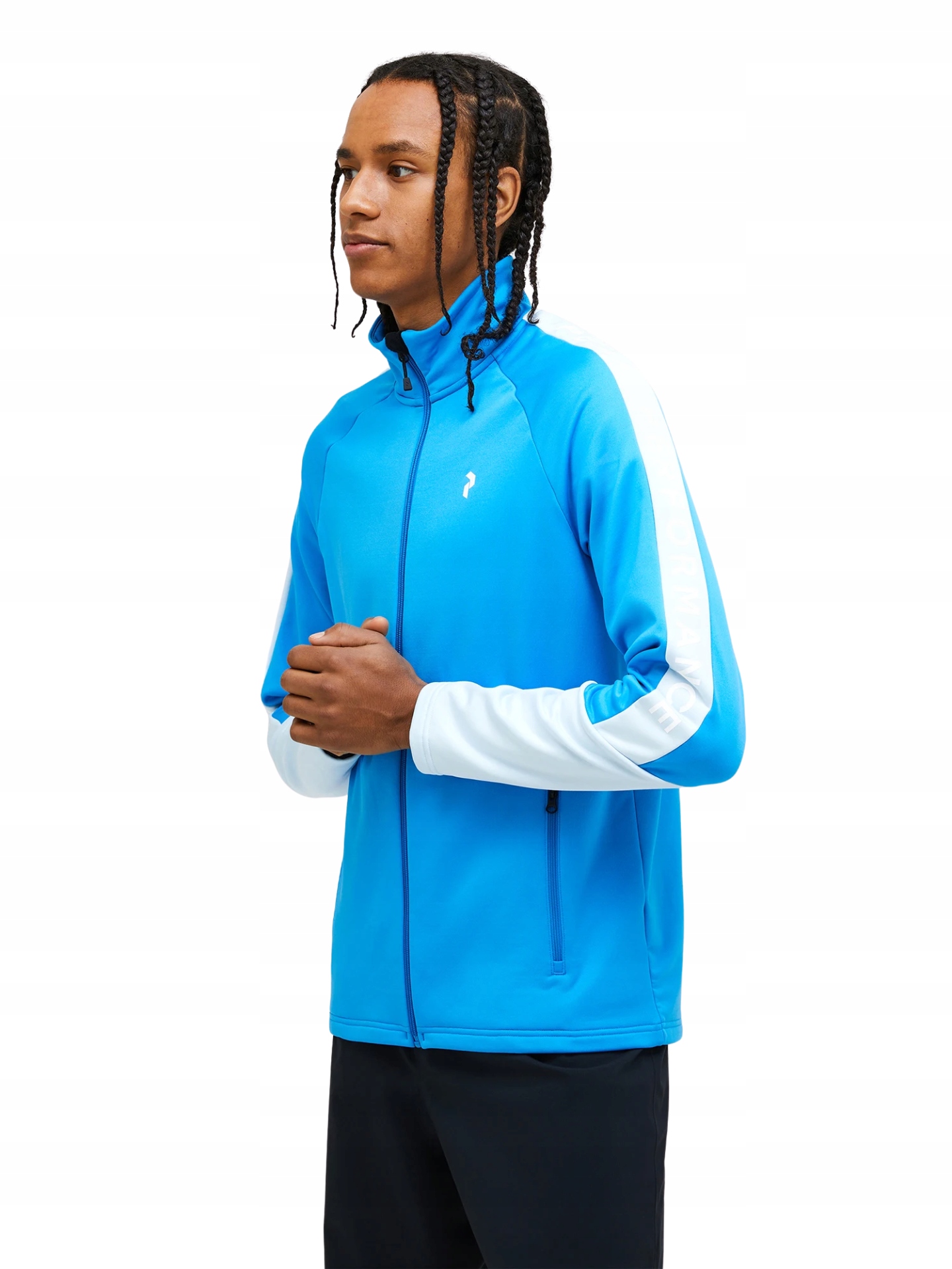 Mikina Peak Performance Rider Zip Jacket modrá XL