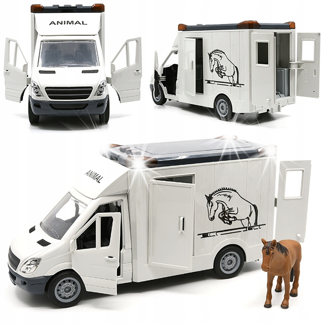 

Auto Transporter Wóz Do Przewozu Koni Figurka Koń