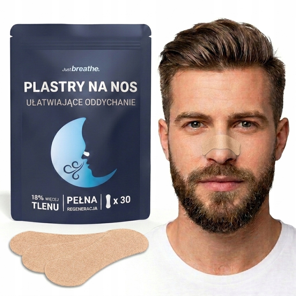 PLASTRY NA NOS NA CHRAPANIE 30 SZT. MEDYCZNE ODDECH SEN JUST BREATHE