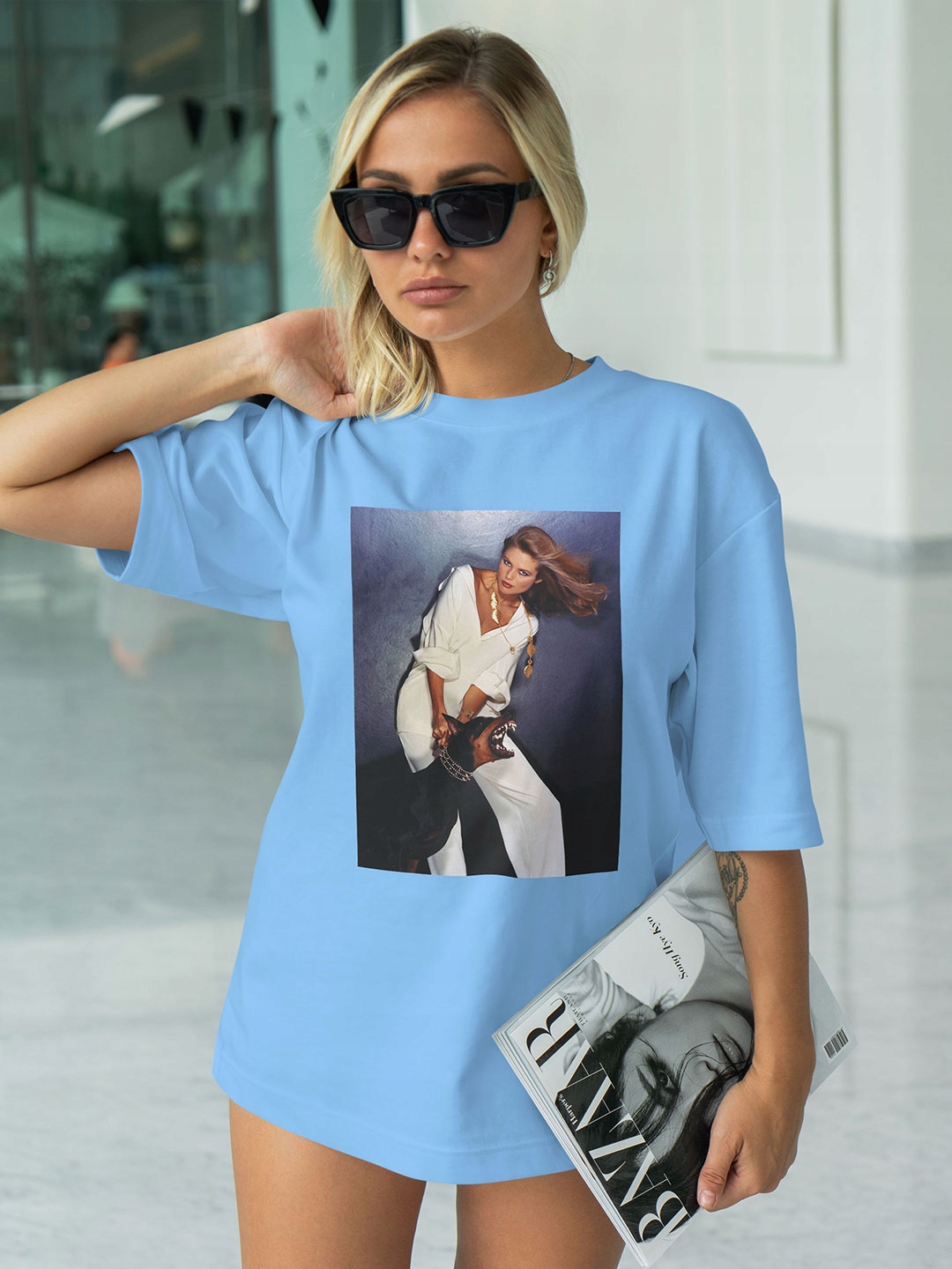 T-SHIRT OVERSIZE LUŹNA KOSZULKA DOBERMAN BASIC XXL SUKIENKA JAKOŚĆ Rozmiar XXL