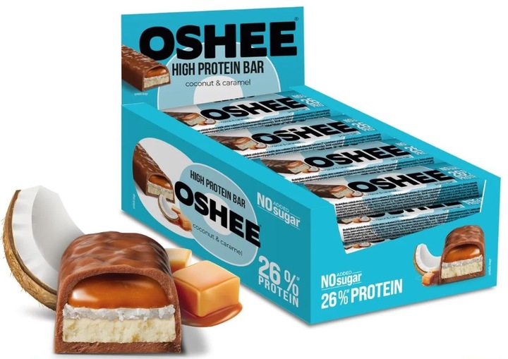 Levně Oshee Proteinová tyčinka Coconut&Carmel 48 g x 12 kusů