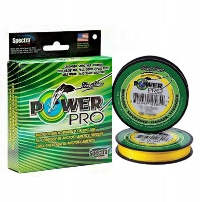 Plecionka Power Pro 0,19mm 135m 13kg/28lb Hi-Vis Yellow