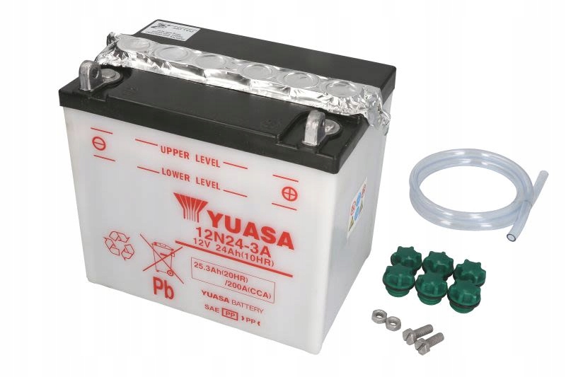 12N24-3A - Акумулятор YUASA 12V 25.3 Ah / 200A P+
