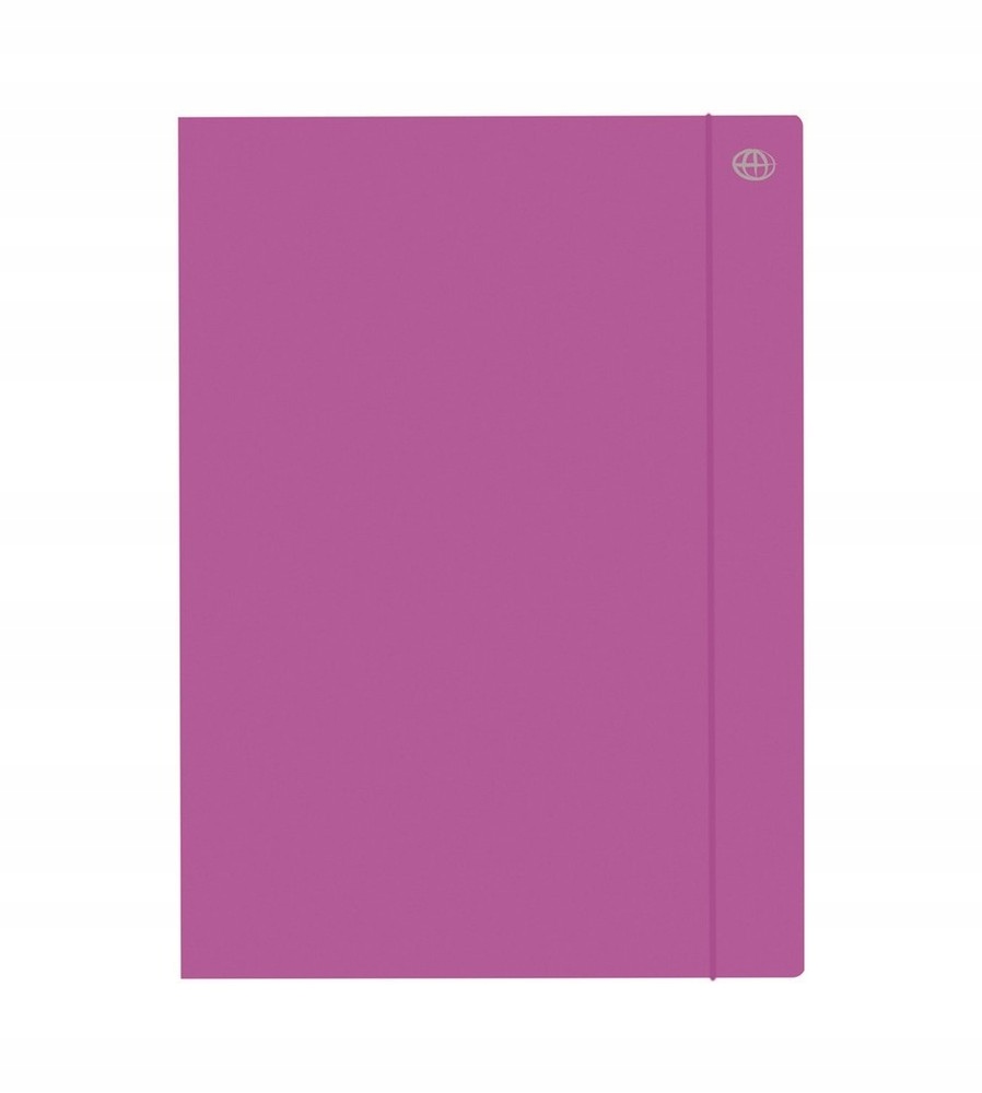 TECZKA Z GUMKĄ A4+ FLUO FIOLETOWA INTERDRUK