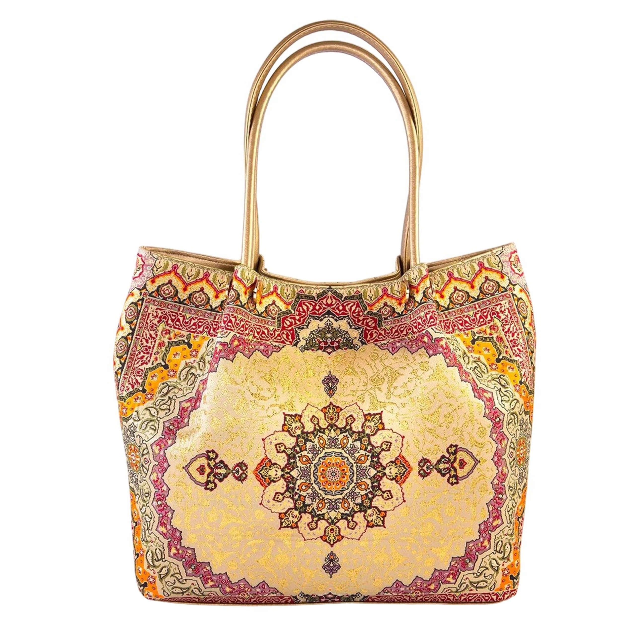 Dámská kabelka Zlatá Lesklá Ekokůže Turecká Orientální Elegantní Zázrak