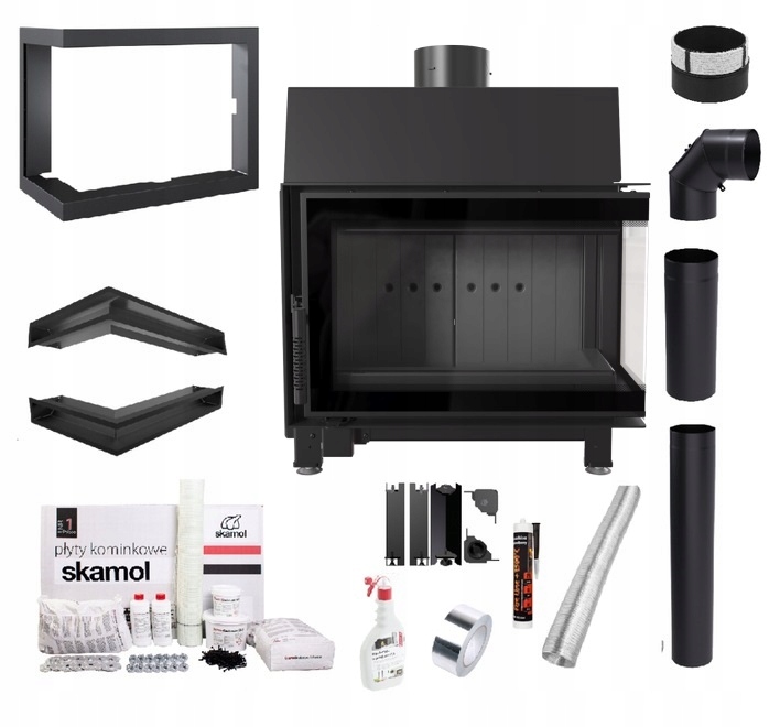 Krbová Vložka Krbová Simple S Pravým Bs Černá Sada