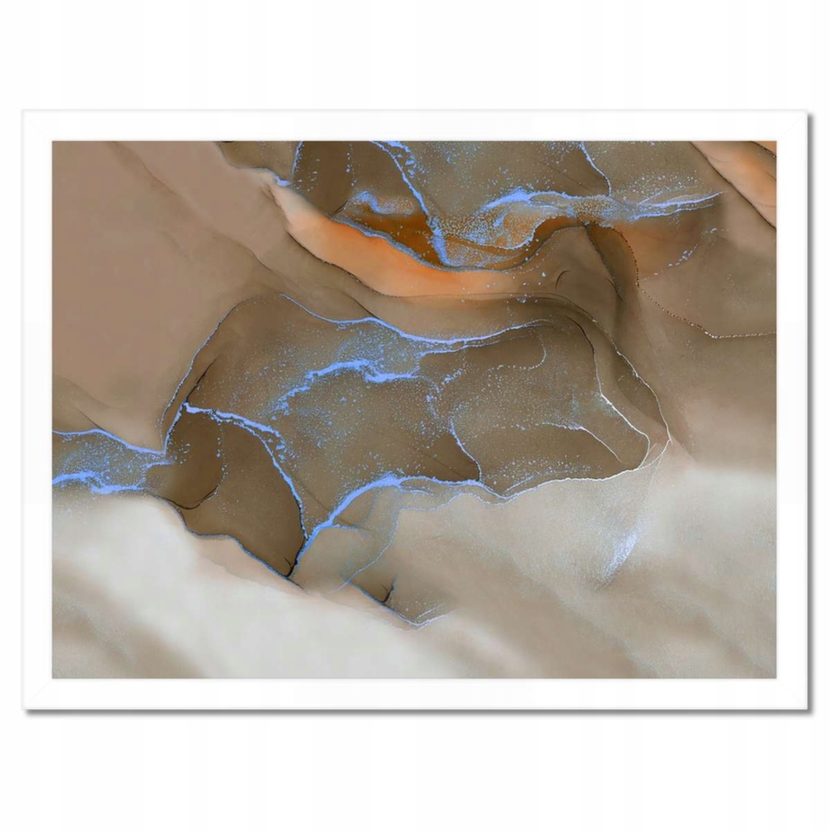 Plakáty v rámu 40x30 Mramorová mozaika Bronz