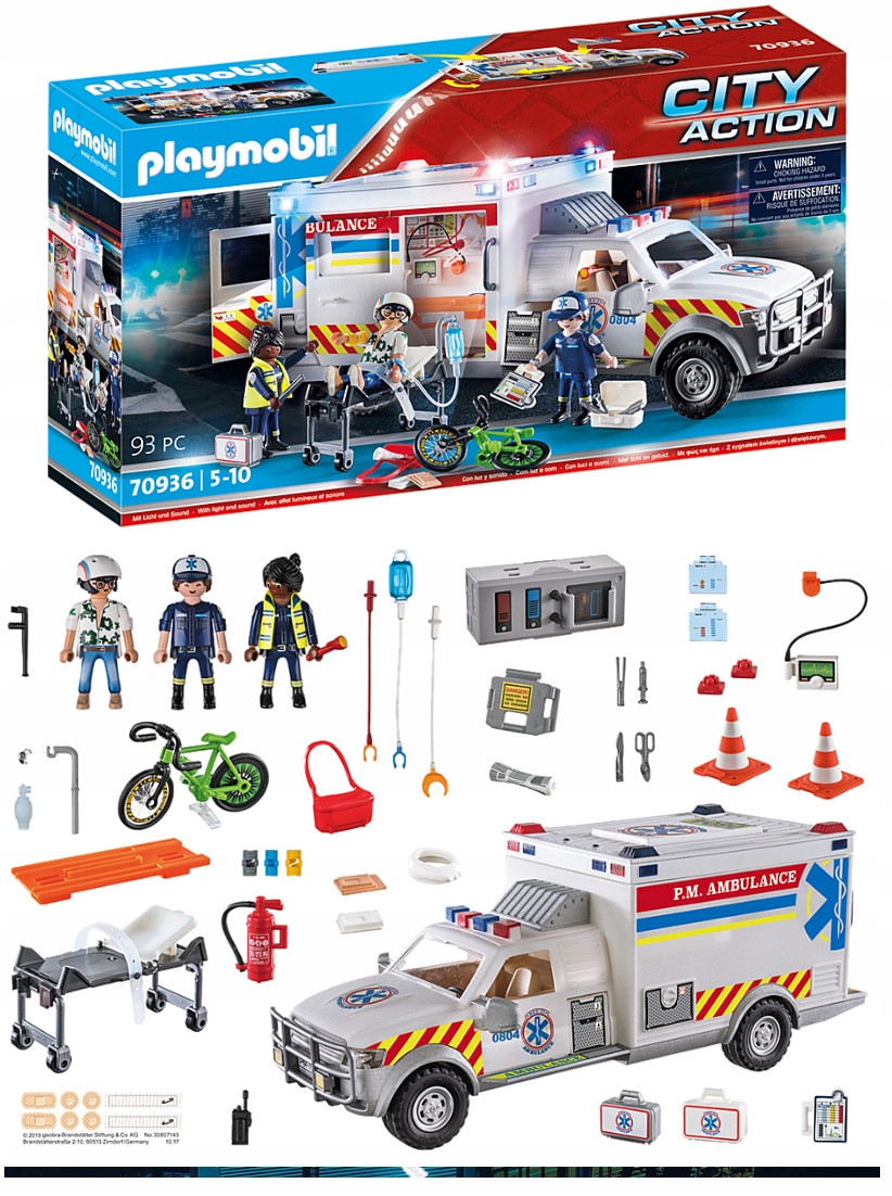 

Playmobil 70936 Ambulans Karetka Światło Dźwięk %