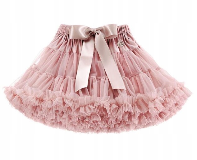 LAVASHKA SPÓDNICZKA TIUL PUDROWY RÓŻ 4-6 LAT