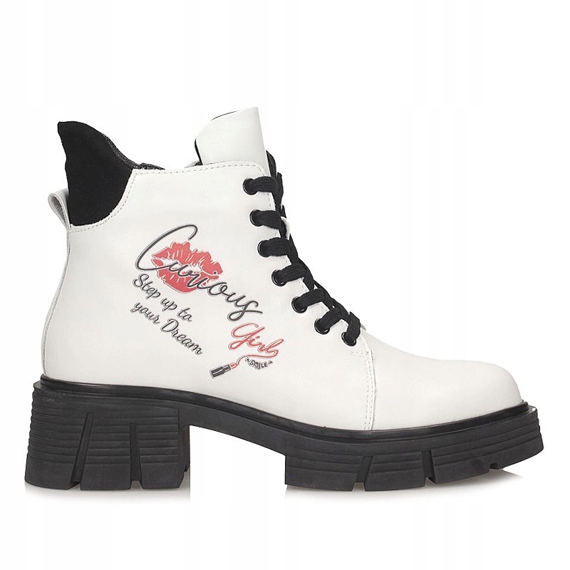 Módní dámské kotníkové boty na platformě Filippo DBT7147/25 Wh