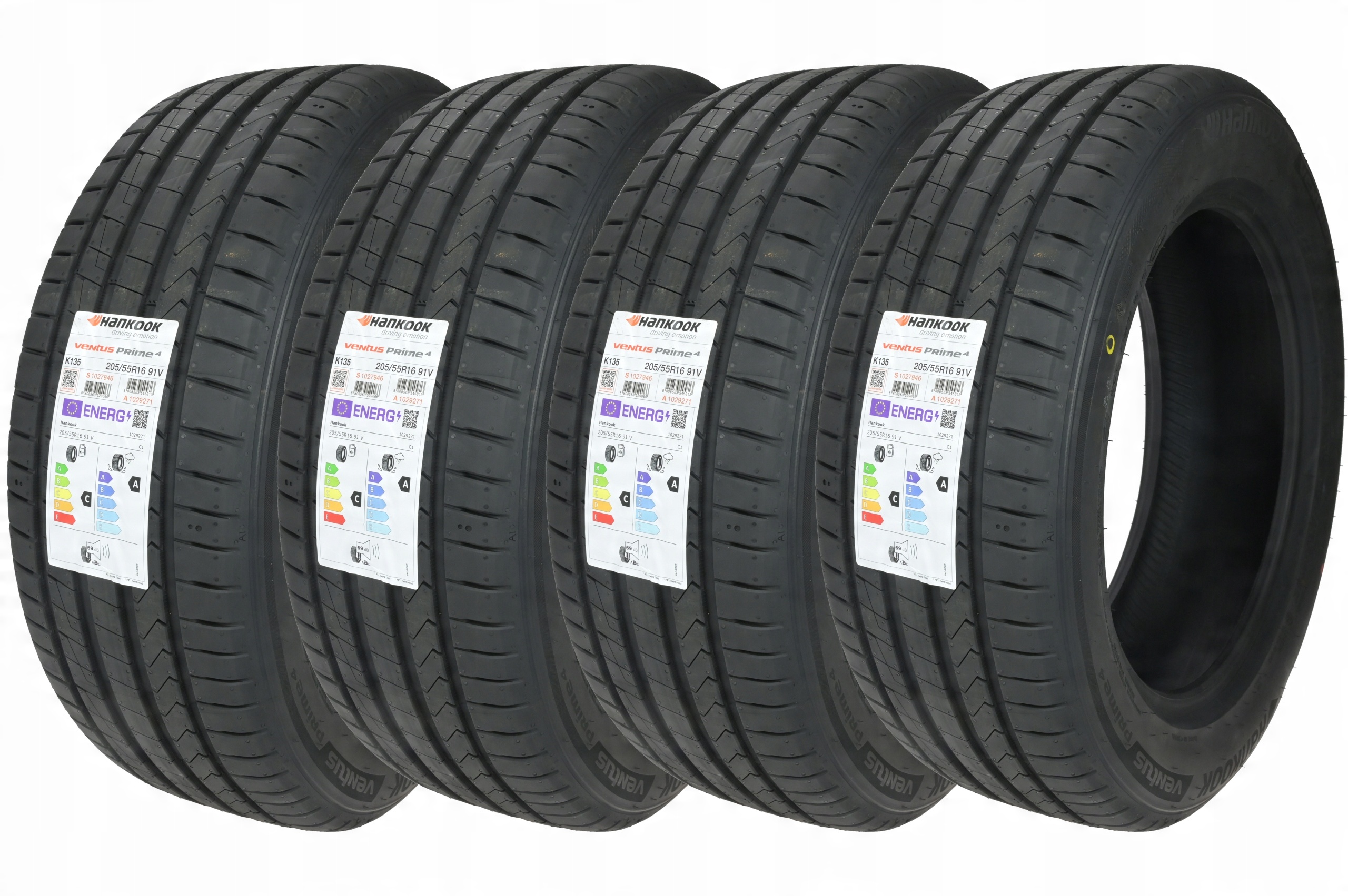 

4 x 205/55R16 91V Ventus Prime 4 K135 Hankook Lato