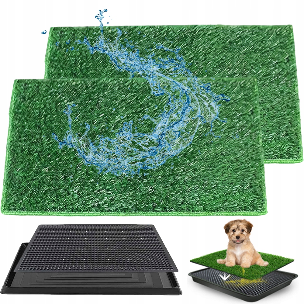 Výcviková Podložka S Umělou Trávou A Podnosem Pro Psa Do Bytu