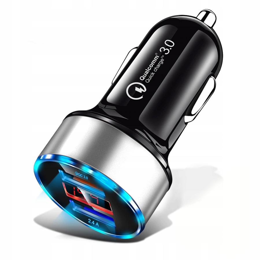 SZYBKA 3.1A SAMOCHODOWA ŁADOWARKA LED QC 3.0 Producent Nela-Styl