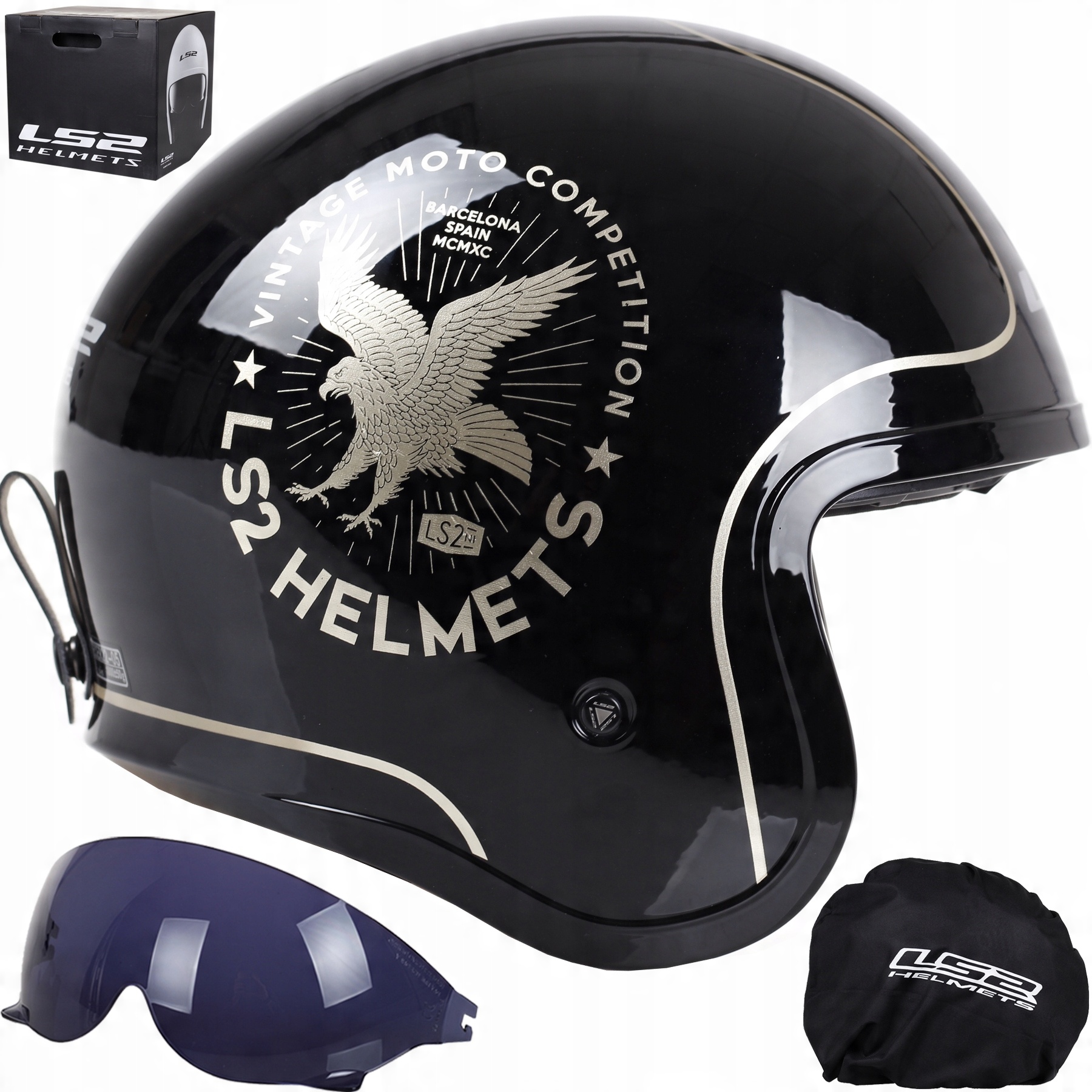 

LS2 Spitfire OF599 Flier Otwarty Kask Chopper