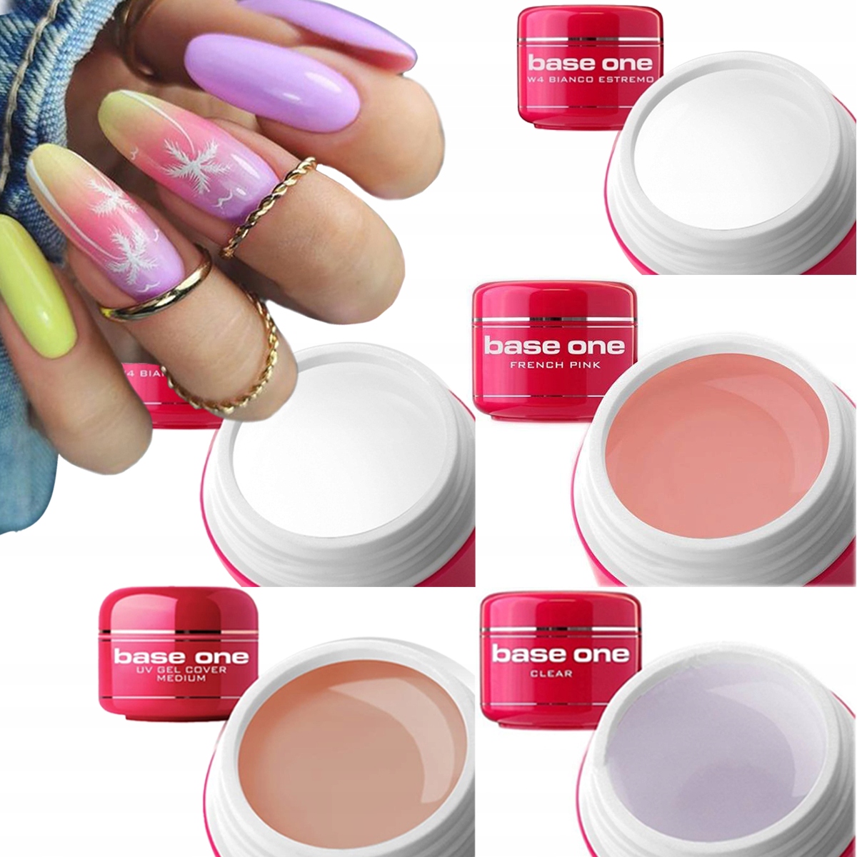 

Zestaw 4+1 żele 50g Silcare gel do paznokci