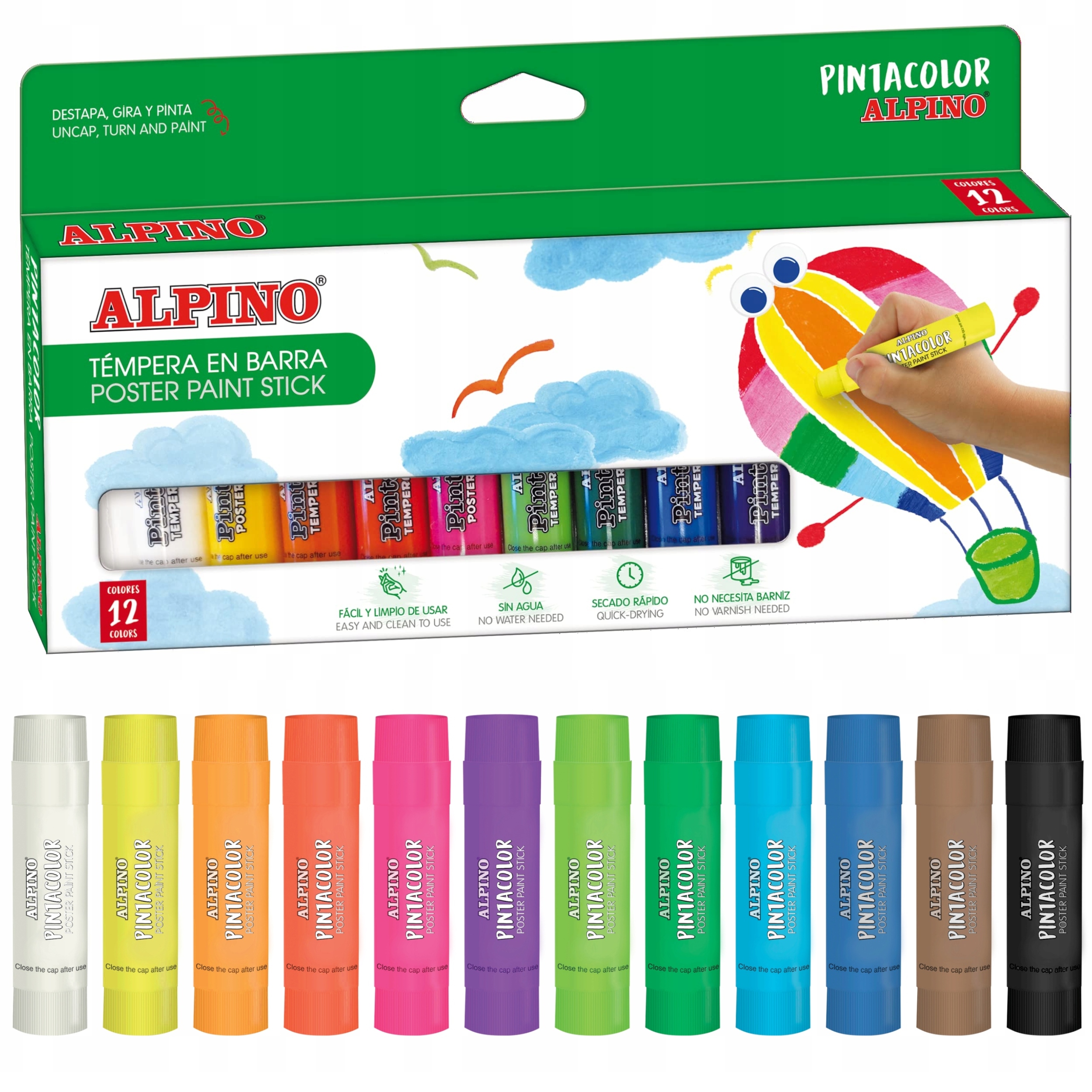 

Farby temperowe w sztyfcie Pintacolor