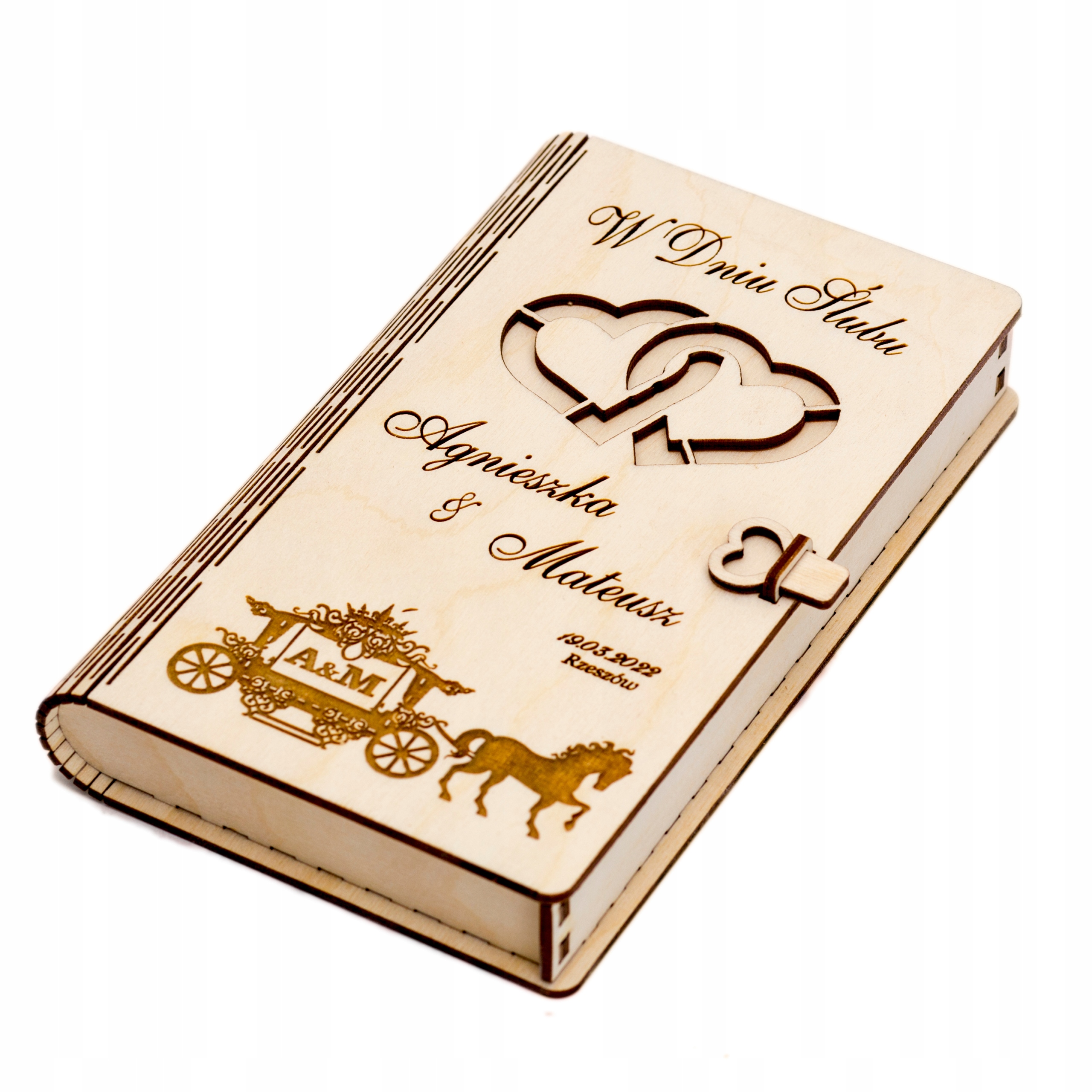 pudełko na pieniądze w formie ksiażki ŚLUB + GRATIS