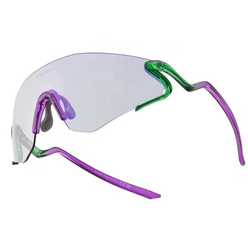 Okulary rowerowe, kolarskie sportowe fotochrom Rockbros fioletowe