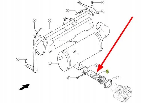 353711.2 Łącznik elastyczny układu wydechowego Marka maszyny Claas