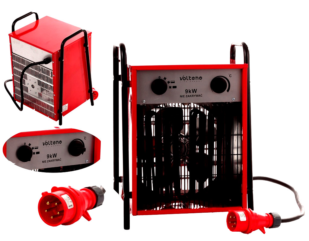 Volteno Elektrický Ohrievač Výkonný Ohrievač 9KW VO1822