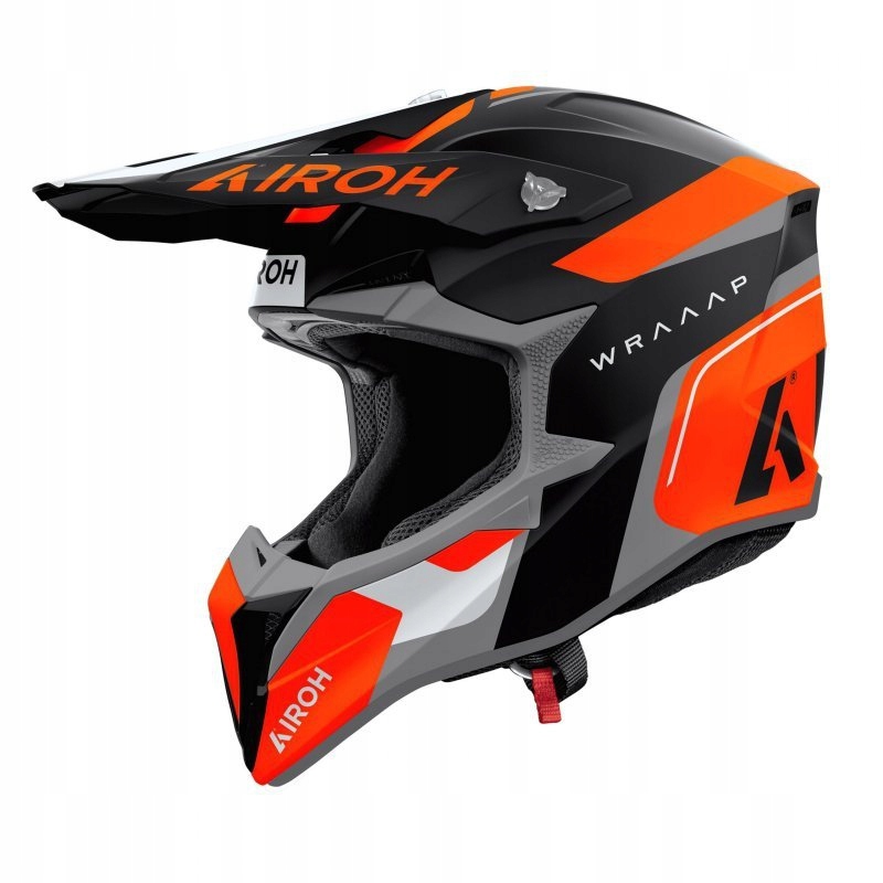 Motocyklová Prilba Airoh Wraaap Conquer Orange Matt Xs