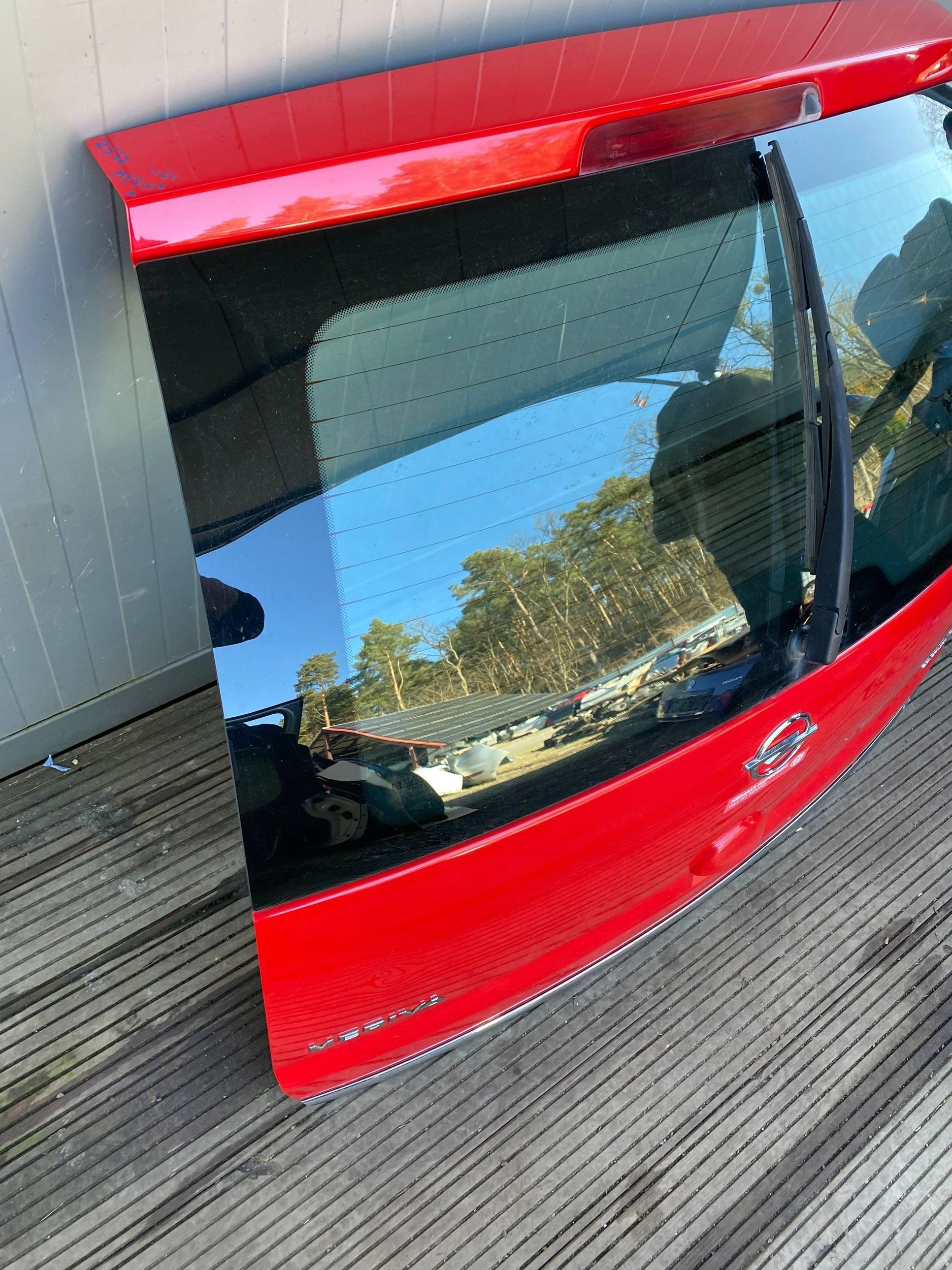 OPEL MERIVA A LIFT complete trunk door boot Z547 red