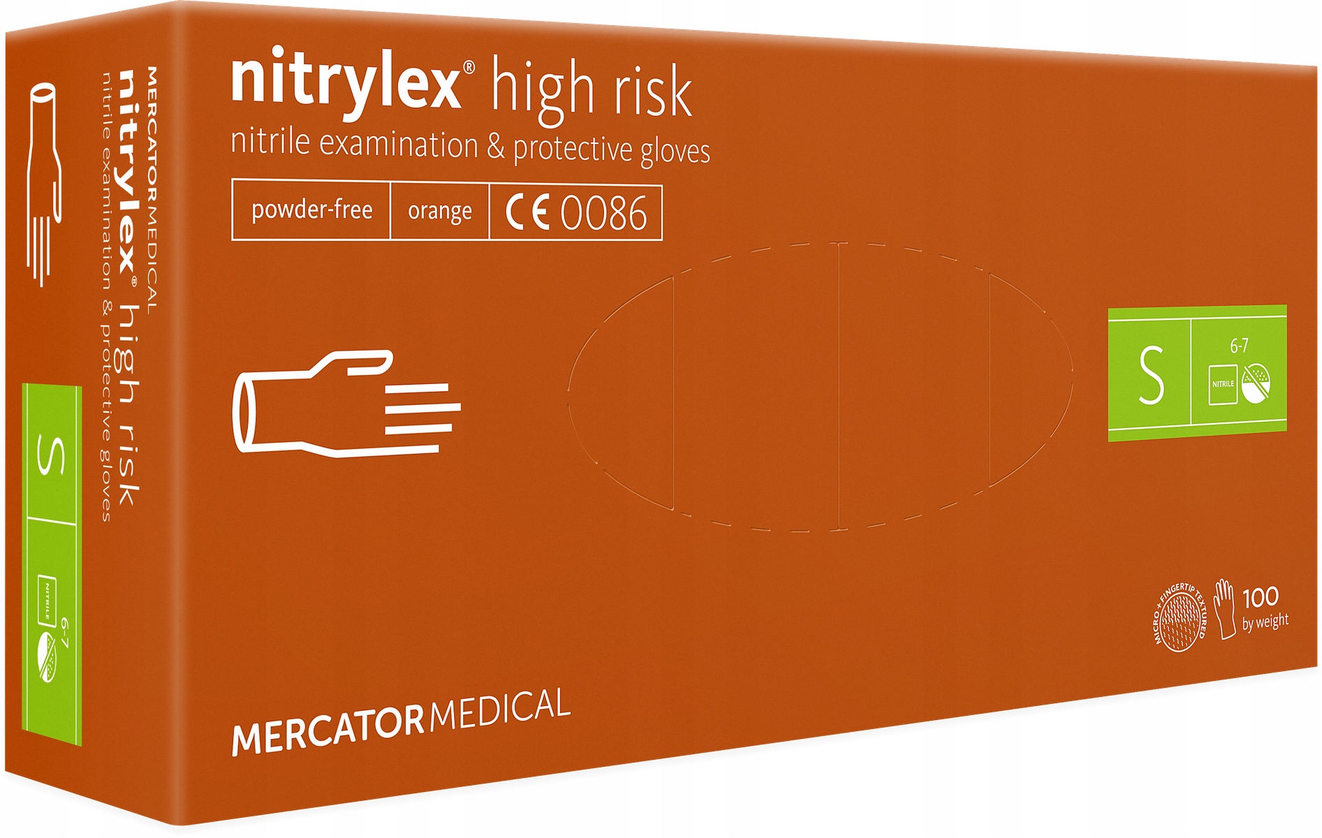 

Rękawice nitrylowe Moto mocne Nitrylex High risk S