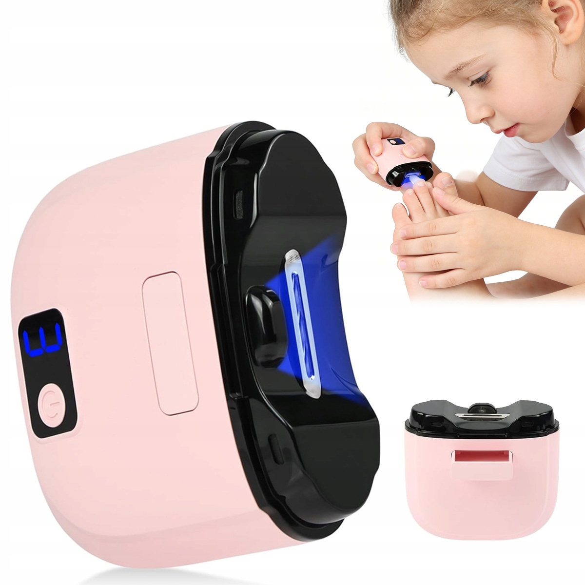 Elektrický Automatický Kleštičky Na Nehty Usb S Led Světlem 500MAH