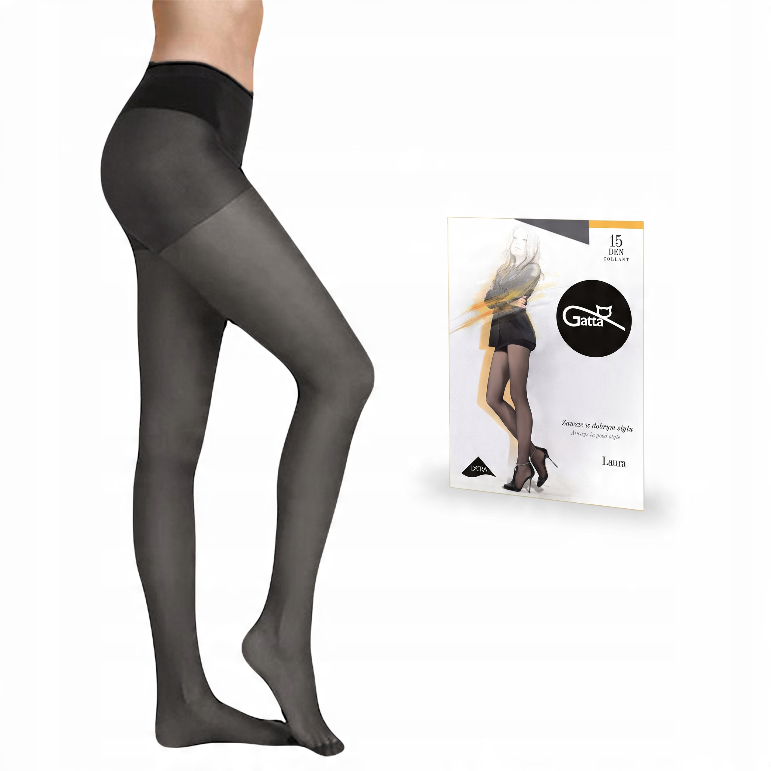 

Rajstopy Gatta Laura 15 den lycra, Topino 1-XS