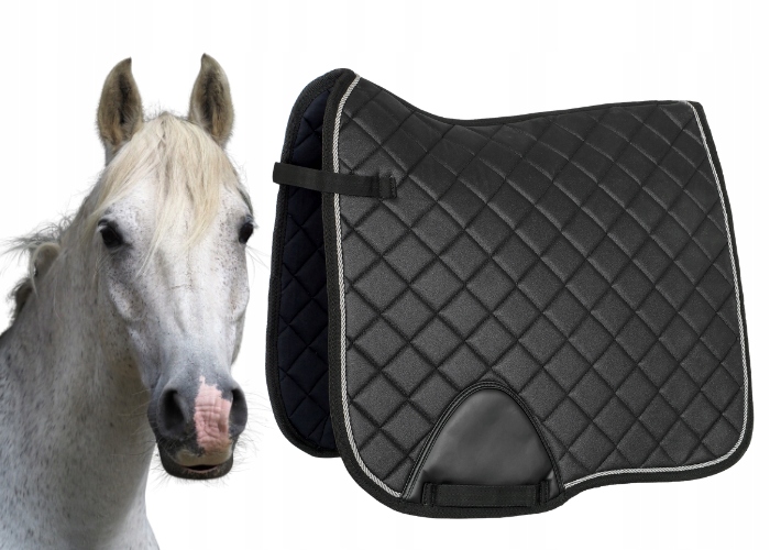 Czaprak dla konia Start Seville ujeżdżeniowy brokatowy czarny Dr