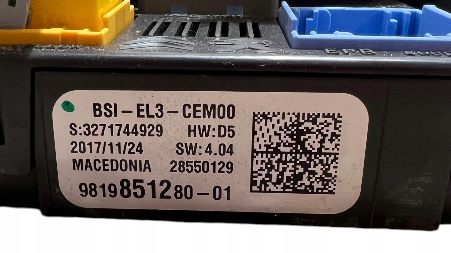 control unit module compartment of fuses BSI OPEL CROSSLAND X 1.2 THP