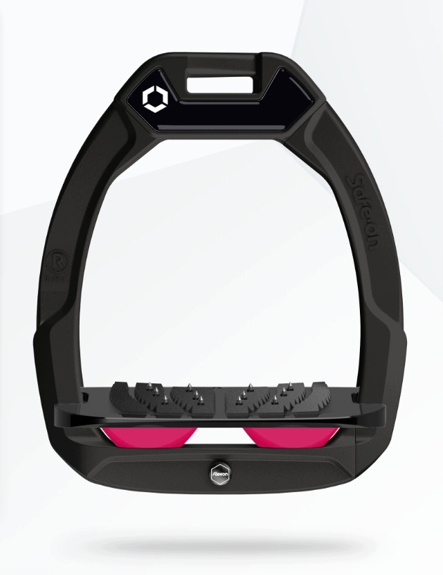 Flex-on, Strzemiona Safe-on, wkładka: Pochyła, Ultra Grip, Black,fuchsia