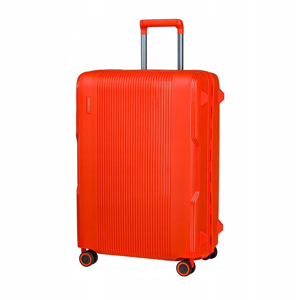 Walizka Średnia Podróżna Twarda Na Kółkach Puccini Pomarańczowa PP022B 9