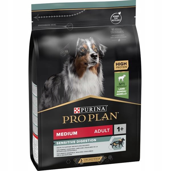 Levně Pro Plan Dog Adult Medium Sensitive Digestion jehně 3 kg