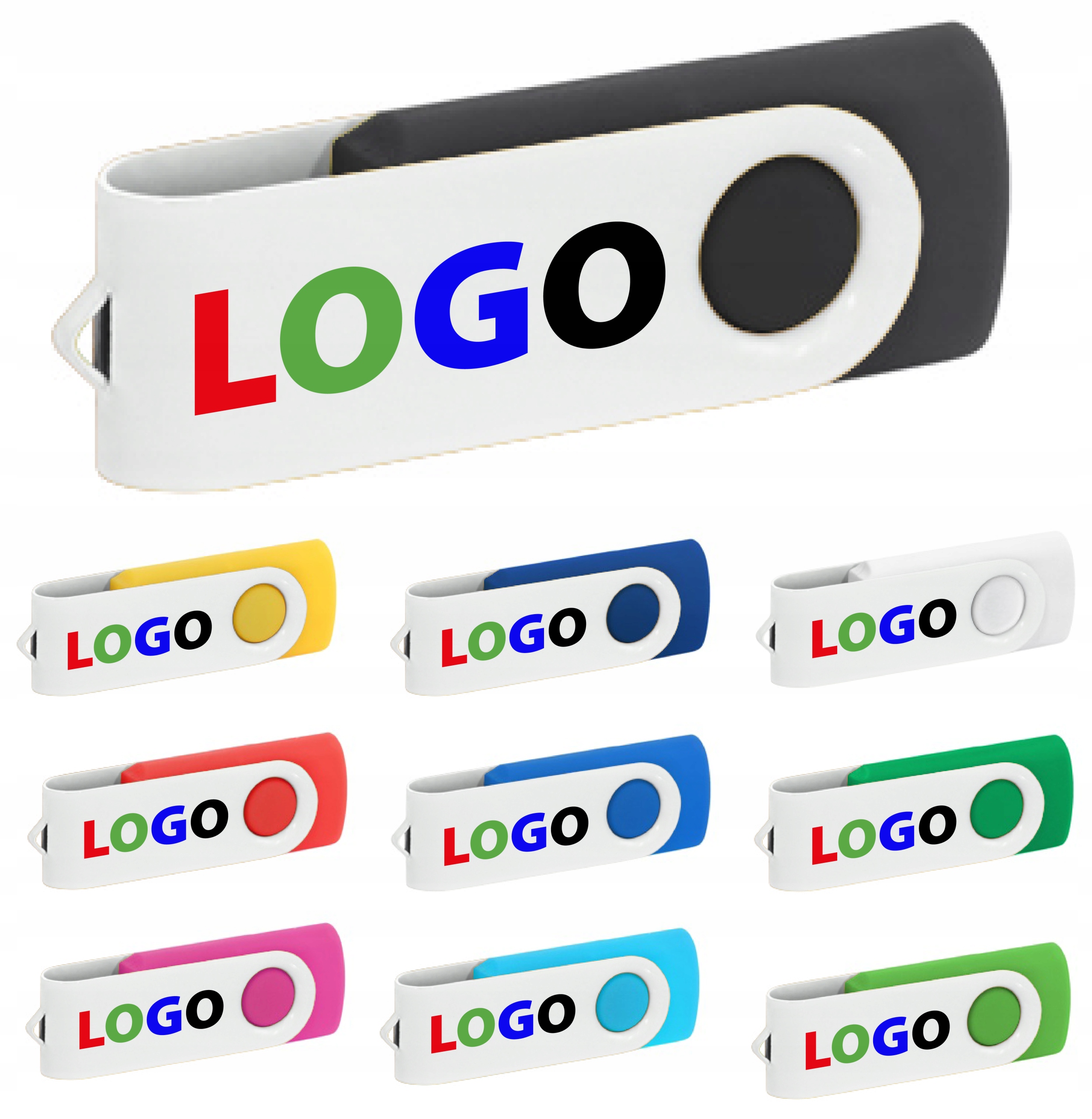Pendrive twister 2GB usb2.0 s potiskem, logo 10 ks