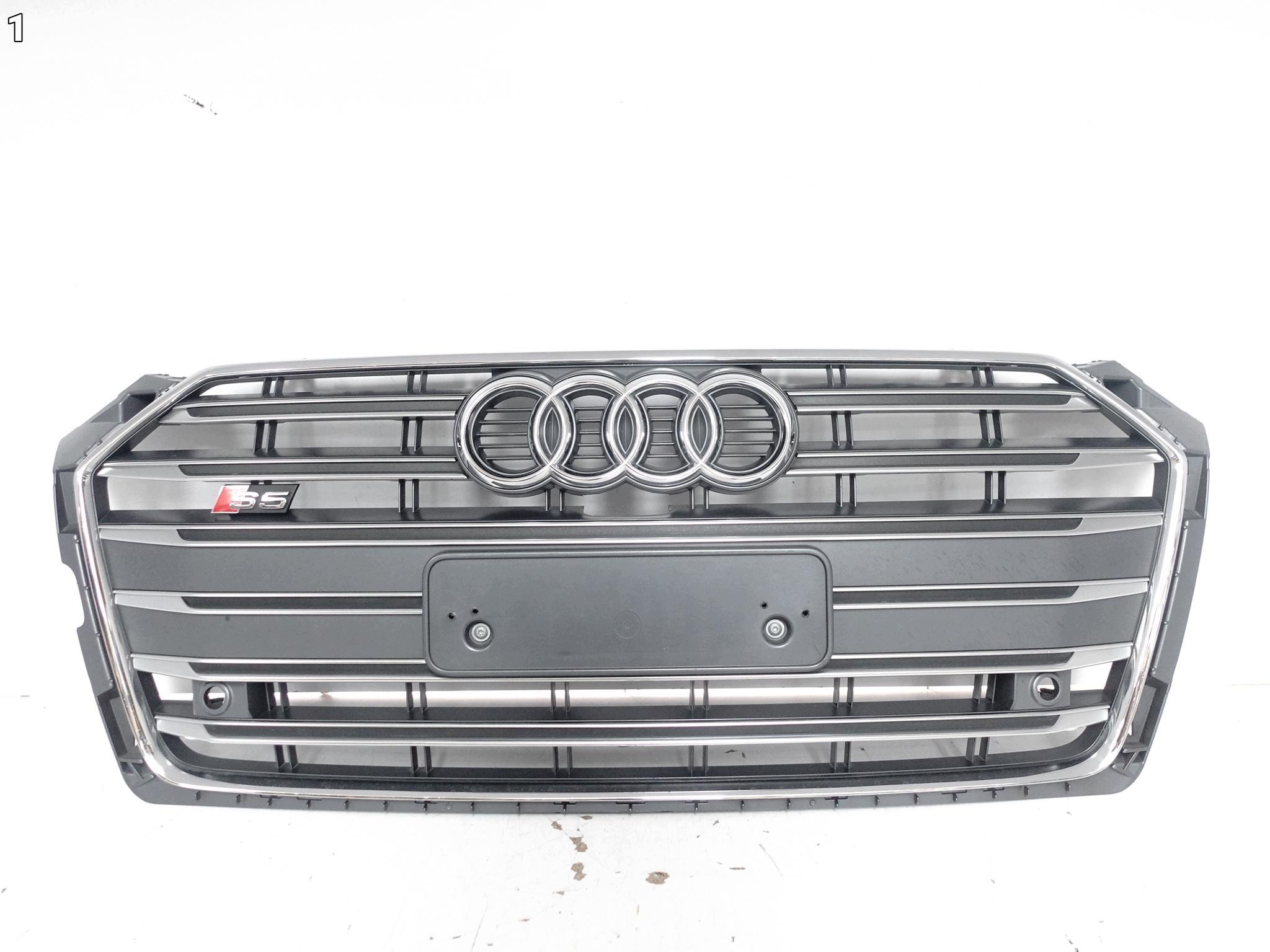 AUDI S5 8W6 F5 B9 16-19 grill grille grid W bumper front (PDC)