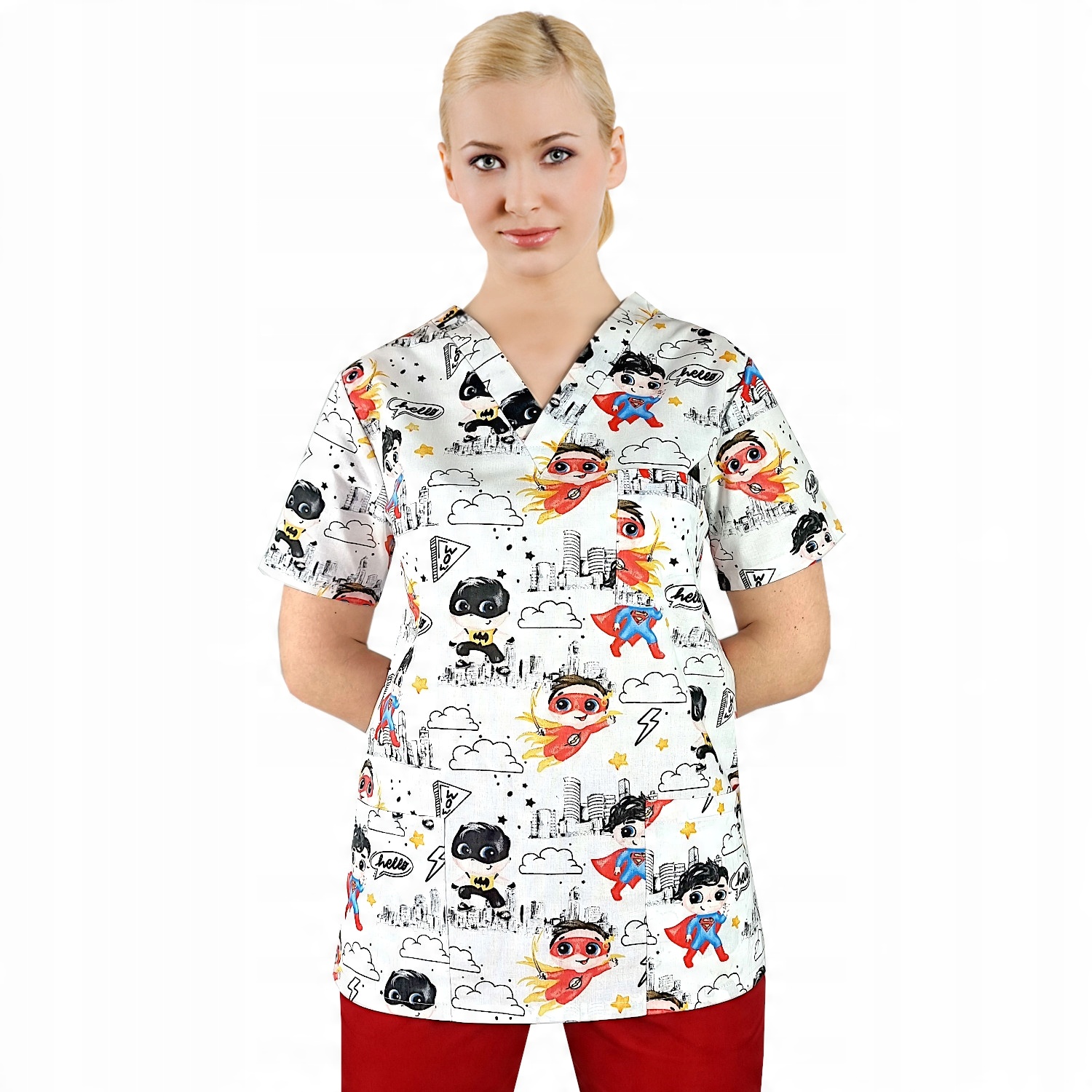 

Bluza medyczna damska fartuch kolorowy XL