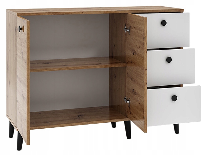 Komoda 120 cm z szafką i szufladami COMO C2 Kod producenta COMO