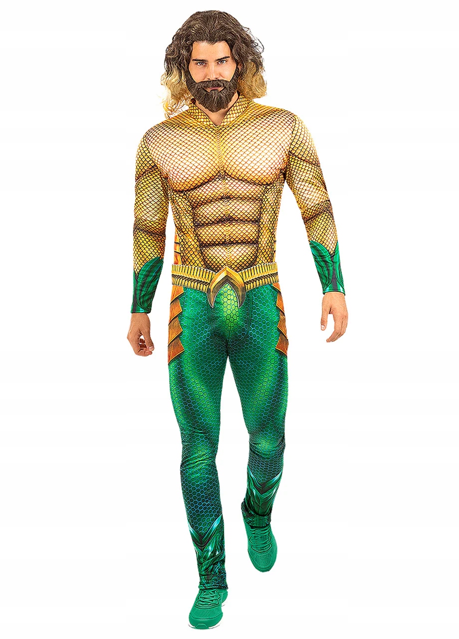 Kostým Aquaman Pán oceánu Kostým pro dospělé Karneval L