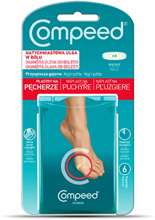 

Compeed plastry na pęcherze otarcia Wąskie 6szt.