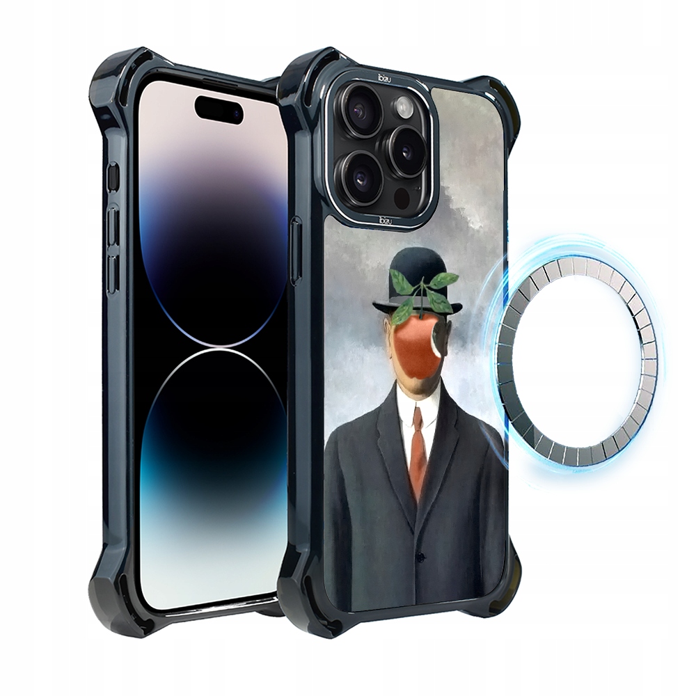 Pouzdro pro iPhone 14 Pro Max Ibizu DropGuard Ultra s MagSafe, syn člověka
