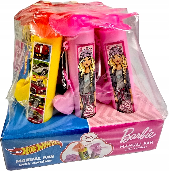 Levně Anba Větrník Dražé Komprimát Hot Wheels Barbie 12 ks 5 g
