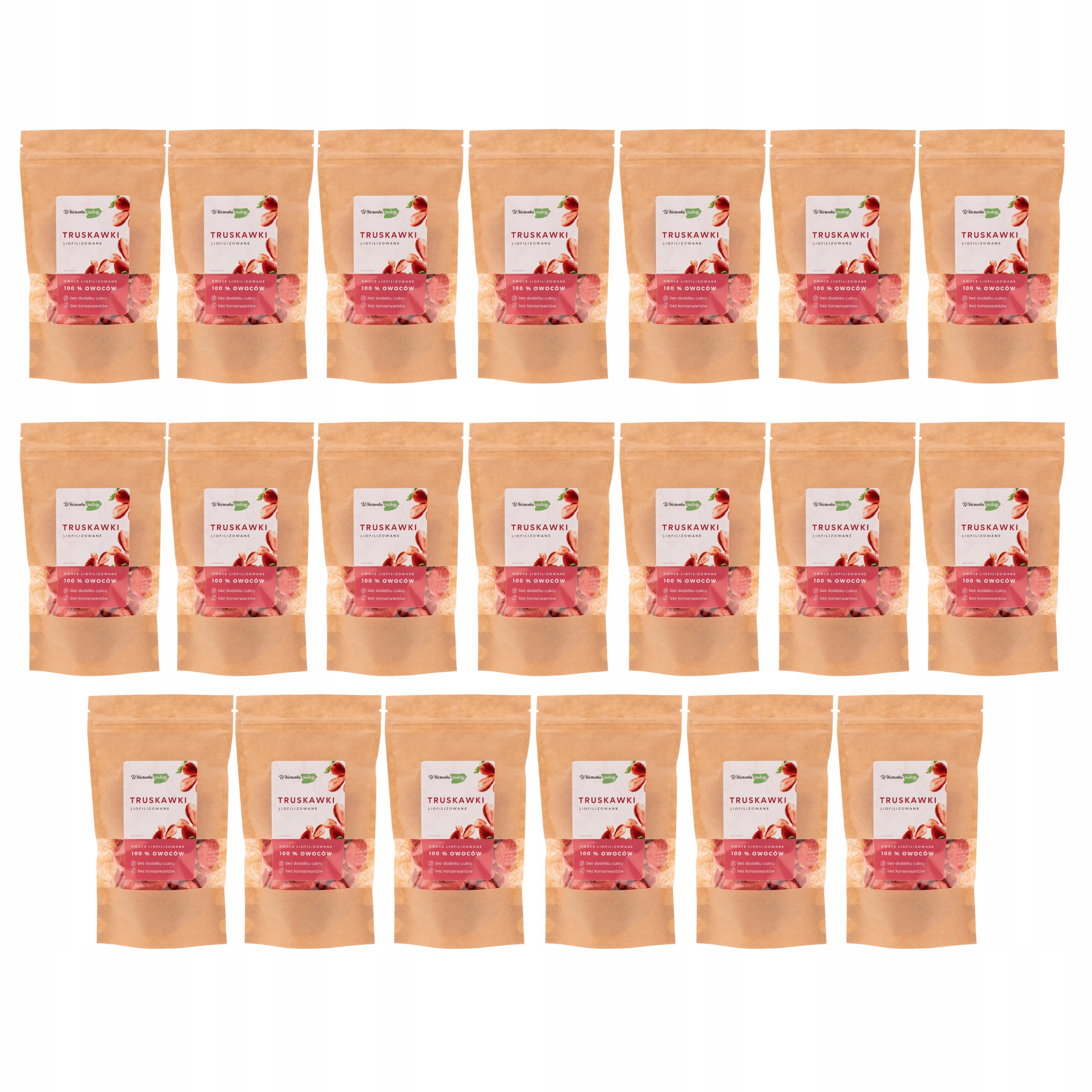 Levně Lyofilizované Jahody 30 g x 20 ks plátky přírodní Bez Přísad