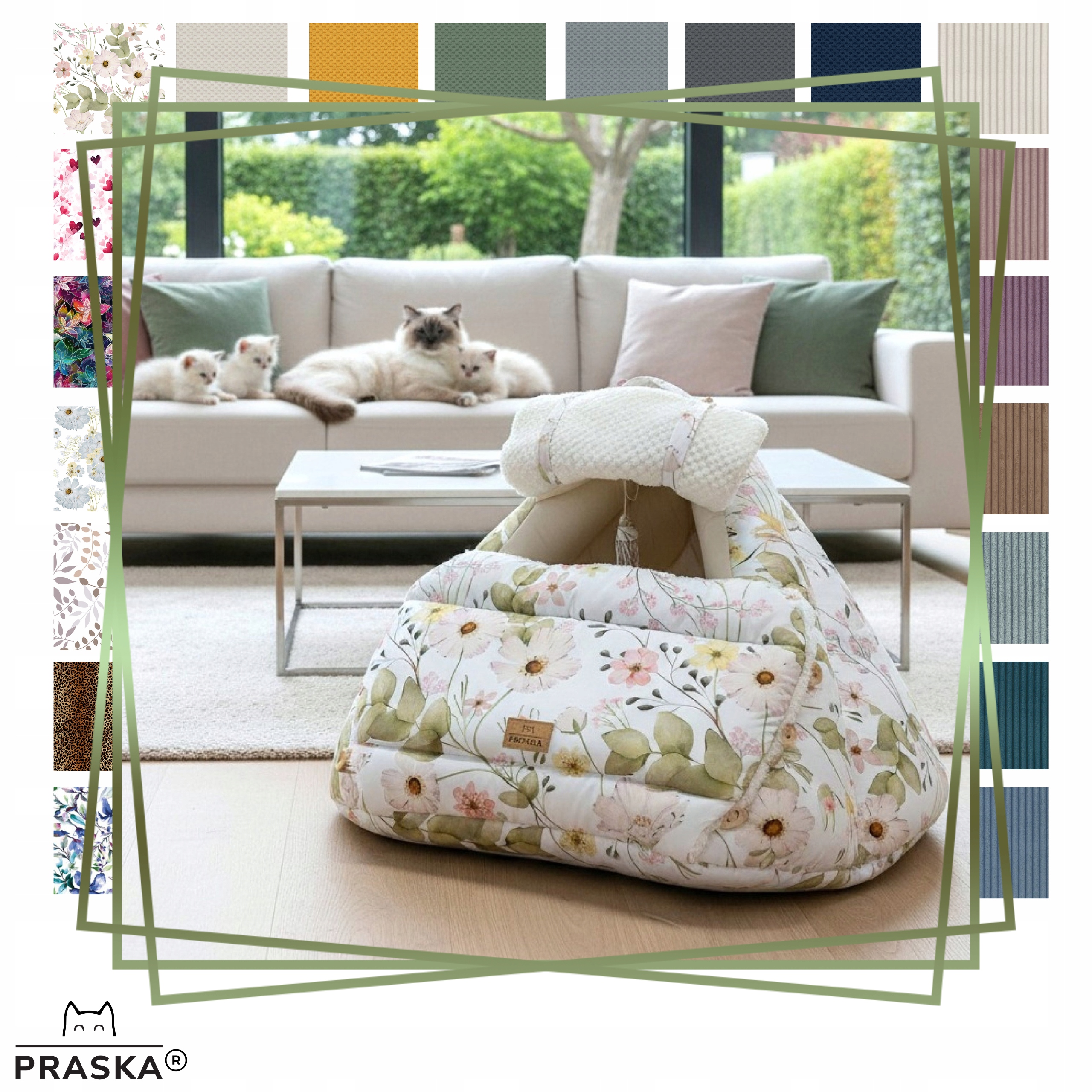Pražská porodní budka pro kočky Baby Born Plus velká budka o průměru 70 cm pro chovatele