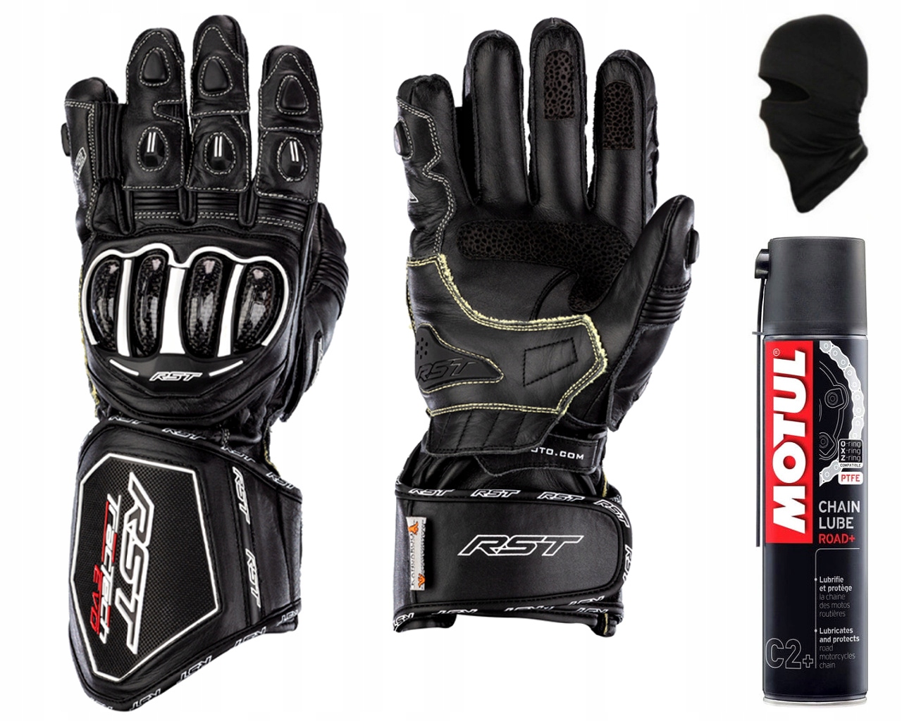 RĘKAWICE MOTOCYKLOWE CZARNE RST TRACTECH EVO 4 XL