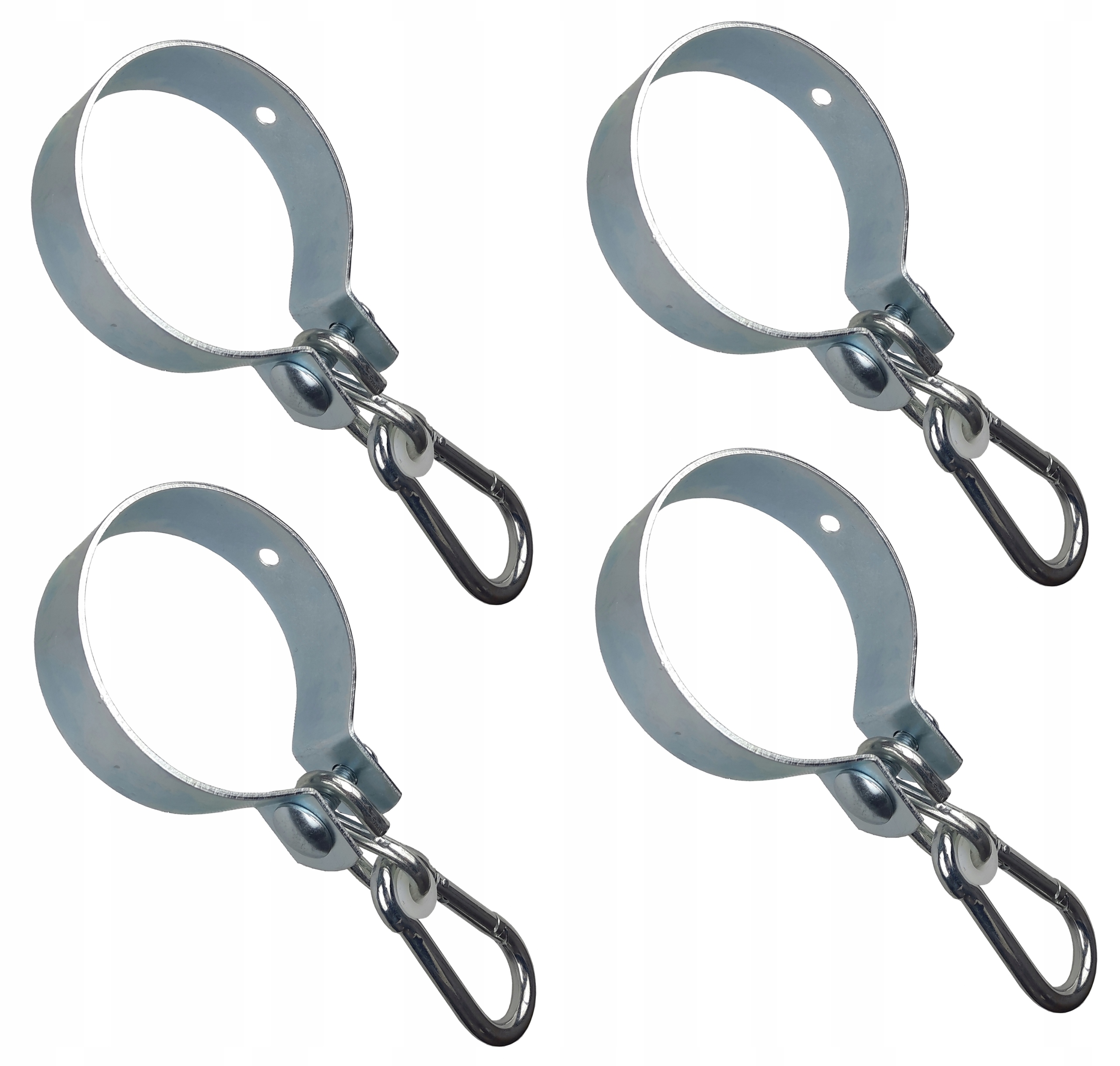 Mocowanie huśtawki obejma okrągła hak fi 80 mm 4 sztuki ocynk