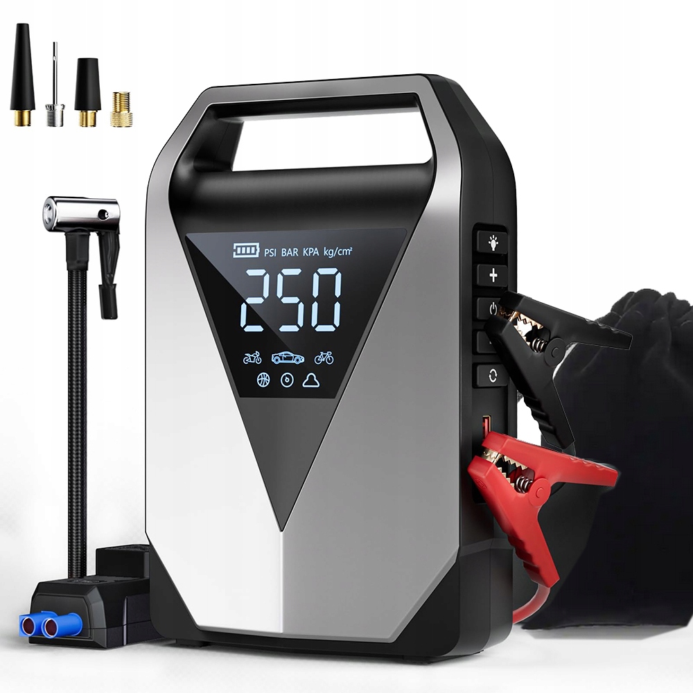 Powerbank rozruchowy do samochodu o pojemności 99800 mAh, ładowarka 12 V
